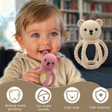 Nom Nom Bear Rattle Teether – Beige